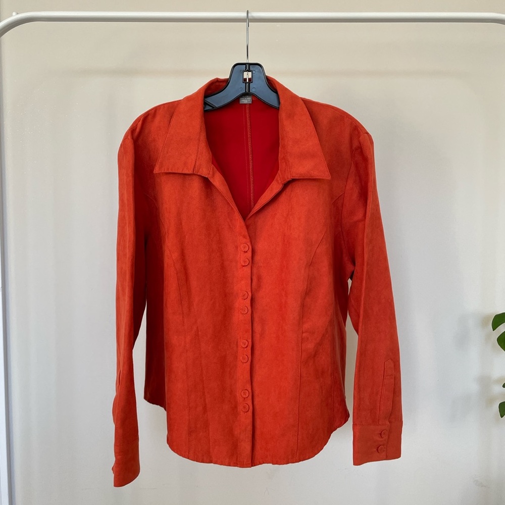 Faux Suede Beechers Brook Petites Blouse
